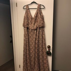 SORELLA VITA Mermaid Sequence Bridesmaid Dress